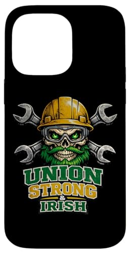 Irish Union Strong and Irish Skull �n�[�h�P�[�X ���p�g���b�N�̓� �X�}�z�P�[�X iPhone 14 Pro Max �p
