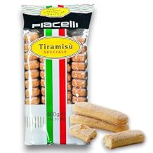 PIACELLI Ladyfingers Tiramisu Speciale - Authentic Italian Lady Fingers for Tiramisu Traditionally Baked Ladyfinger Cookies Ideal for Tiramisu, Trifles and More 400g/14.11oz