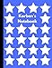 Korben's Notebook: Personalised Blue Star Inspired Lined Journal