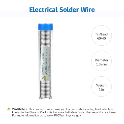 LDK Soldering Iron Kit Electric 60W 110V Adjustable Temperature Soldering Gun Welding Tools, 5pcs Replacement Tips and Solder Wire (Basic) by LDK - Image 6