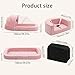 DAOLUAN Baby Travel Bassinet Bed & Chair, Fold Out Sofa Couch Lounger with 2-1 Mosquito & Canopy, Foldable Portable Travel Cot with Foam Raised Safety Bumpers for Infant Toddlers (Pink)