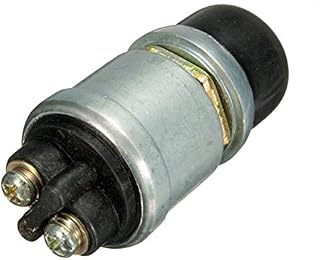 MFPower 12V 20A Waterproof Horn Engine Start Button Push Switch For Car Boat Bike Engine Start Heavy Duty Starter Ignition Switch Boot On-Off