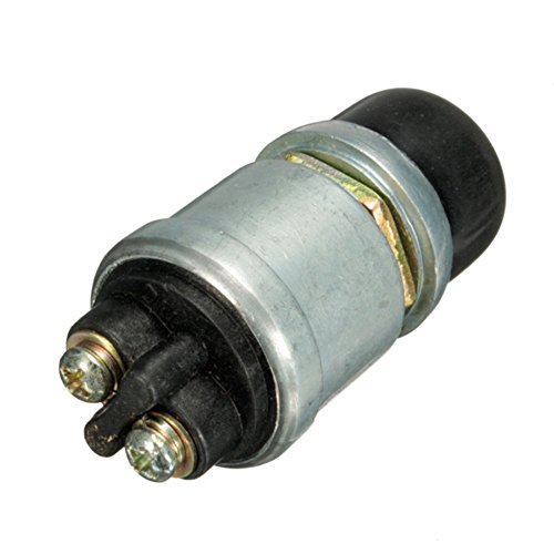 MFPower 12V 20A Waterproof Horn Engine Start Button Push Switch For Car Boat Bike Engine Start Heavy Duty Starter Ignition Switch Boot On-Off