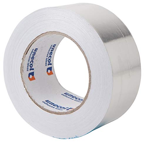 Unecol 8439 - Cinta adhesiva aluminio rollo 50x50mm 50 micras
