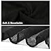 Vimate Black Cotton Head Scarf for Women - Winter Classic Turban Scarf - Lightweight Cotton Scarf for Head Wraps - Black Women (US-Style 15)