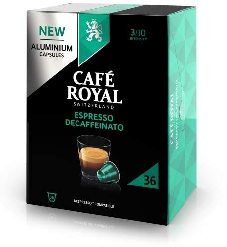 Miniatura 9 de 108 x CAFE ROYAL - CAFÉ ESPRESSO DECAFFEINATO - CÁPSULAS DE ALUMINIO para el NESPRESSO* - SISTEMA - Intensidad 3  España