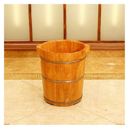 Bañera de madera para pies de roble natural miniatura 5