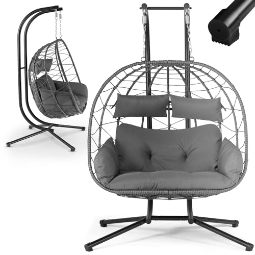 Juskys sedia sospesa doppia Aria – Sedia in polyrattan con