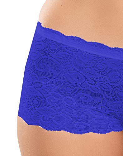 Image of FIMS - Fashion is my style Cotton Lycra Net Boy Short Panty for Womens, Mid Rise, Satin, Hipster Panties, Daily Use, Back and Front Coverage, Brief, See Main Image to Check How Many Panty You Will Get