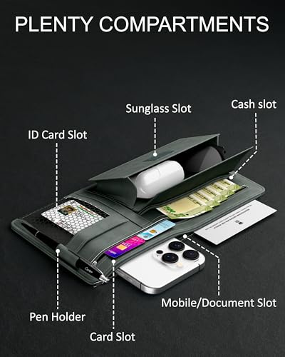 Image of FEDUS Pack of 2 Premium Car Sun Visor Organizer and Storage Car Document Holder, Sunglasses Holder for Car, Car All New Accessories Multipocket Pouch Auto Interior Accessories for Truck, SUV,Van