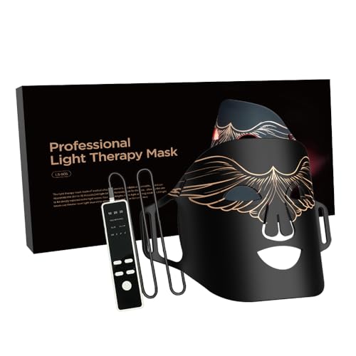 LESCOLTON Máscara facial LED para terapia de luz, 4 colores, rejuvenecimiento de la piel, 240 LED, máscara facial LED, terapia de luz para cuidado de la piel facial, antienvejecimiento, eliminación de