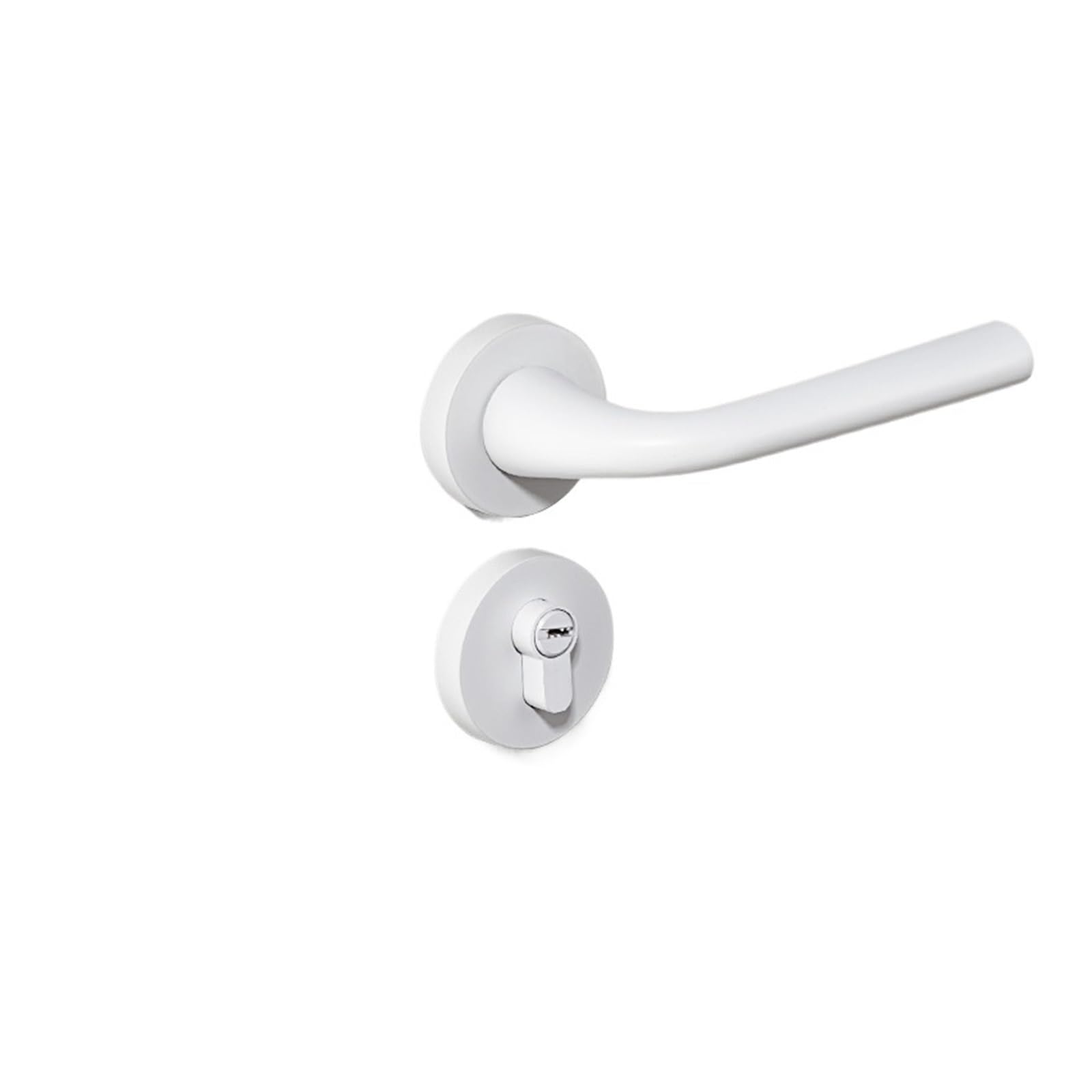 Poignée de porte silencieuse blanche en bois pour préserver le sommeil de toute la famille