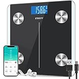 etekcity bathroom scale reviews Alta precisión: 4 sensores de alta precisión ofrecen resultados en los que puedes confiar en incrementos de 0,05 kg con una capacidad máxima de 180 kg. La cinta métrica incluida también puede ayudarte a medir el progreso.