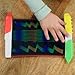 Boogie Board Scribble n’ Play Reusable Kids’ Drawing Board Includes LCD Doodle Board with Color Burst, Easy Erase Button, 4 Texture Drawing Styluses for Kids Ages 4+