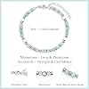 JoycuFF Gifts for Women Moonstone Bracelet Amazonite Colorful Imperial Jasper Stainless Steel Beads Bracelets, Mothers Day Birthday Christmas Valentines Graduation Gifts