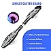 Simcat Caster Board, 2 Wheel Pivoting Skateboard with 360-degree Casters, Lightweight Durable Twistboard for Kids, Teenagers and Adults (2)