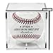 BallQube Baseball Display Case, UV Protected Square Clear Baseball Cube Memorabilia Display & Storage Sports Baseball Display Box Holder