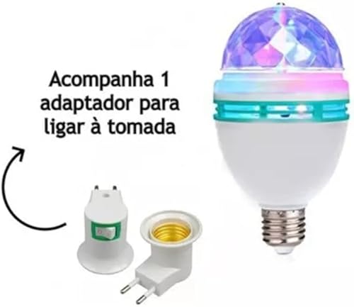 Lampada Bola Maluca Globo De Luz Giratoria Festa Boate Premiun