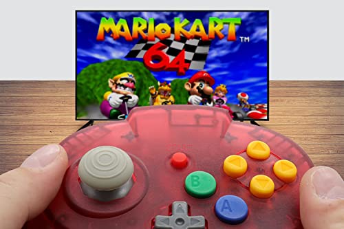 Image of Intec Gaming Warrior 64 Wired Controller for Original Nintendo 64 N64 Console (Red)