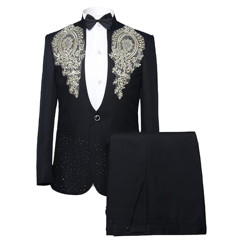 Ensemble 2 pièces brodées homme pour en finir avec les costumes basiques