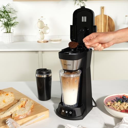 Salter 2-in-1 Iced Coffee Maker & Electric Coffee Grinder – Brew and Grind Set with Cold Brew Espresso Machine, Travel Mug & Cup - Image 4