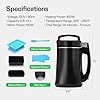 VIVOSUN Herbal Decarboxylation and Infusion Machine, Botanical Extractor and Infuser for Making Butter, Oil, and Tinctures, Includes Recipes and Complete Accessories