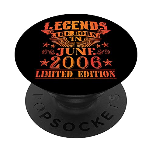 Cumpleaños Junio 2006 Edición Limitada Regalo Legend June PopSockets PopGrip Intercambiable