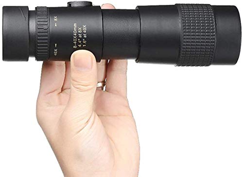 KKXXYQFC Teleskopy dla dorosłych astronomia, mocny monokularowy teleskop o dużej mocy 8-40X40 z dużym zoomem profesjonalny teleskop do lornetki kempingowej LLL HD