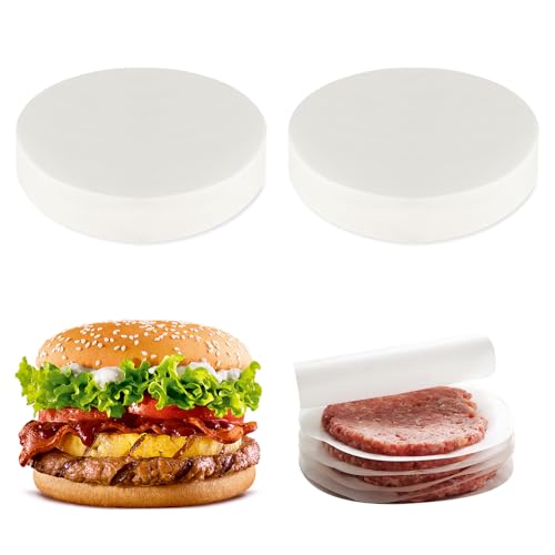 Lot de 1 000 feuilles de papier sulfurisé anti-adhésif pour hamburger - 11 cm - Pour la congélation séparée - Pour hamburger
