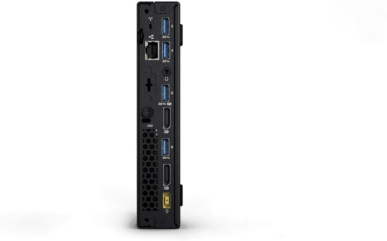 Lenovo ThinkCentre M700 Mini Desktop PC, Intel Core i7-6700T, 16 GB RAM, 512 GB SSD, tastiera US QWERTY WiFi, Bluetooth, Windows 11 Pro (ricondizionato)