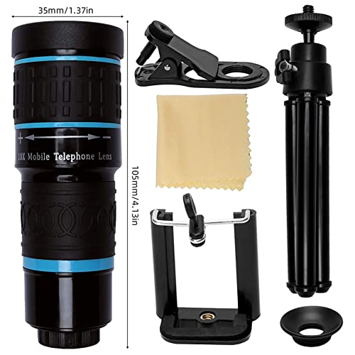 Telescopio monocular 18x con trípode y soporte móvil para turismo 4