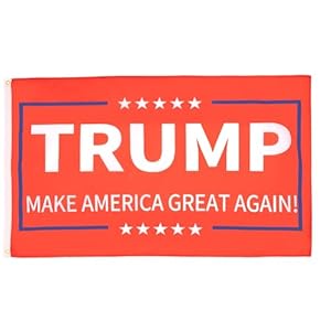 AZ FLAG – Donald Trump Red Flag – 2×3 Ft – 100D Polyester Us President Banner with Two Metal Grommets – Fade Resistant – Vivid Colors – 2′ x 3′ Feet – 90×60 Cm