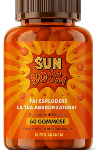 AloaLabs Sun Boom - Gomas bronceadoras | Prepara la piel al sol | Estimula la melanina | Protección UV natural | Betacaroteno, vitaminas A, C, E | Bronceado saludable y duradero | 90 gomas