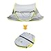 MASCARRY Baby Beach Tent, with A Brim Sun Protection Hat, Portable Baby Travel Tent UPF 50+ Infant Sun Shelters Pop Up Folding Outdoor Bed Baby Shade with Mosquito Net with 2 Pegs
