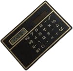 Solar Power Credit Card Sized Calculator Thin ABS Construction 8 Digit Display Perfect for Travel Thin Card Calculator