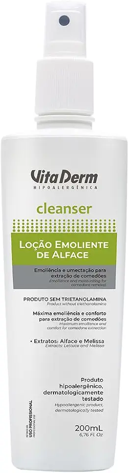 LOCAO EMOLIENTE DE ALFACE CLEANSER 200ML (SEM TRIETA)