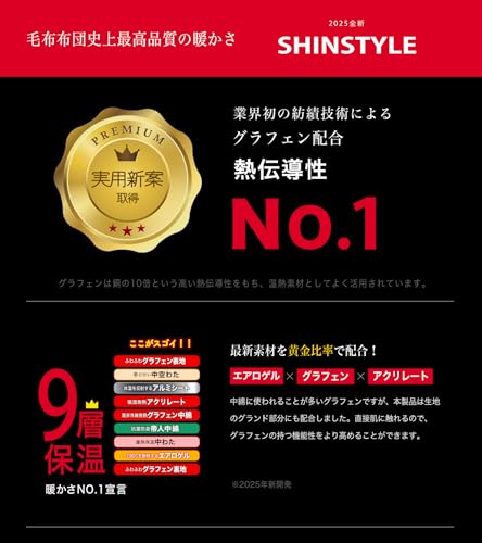 SHIN STYLE 掛け布団 シングル 冬用 SS-WFquilt-150-NV の商品画像 2