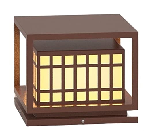 UQTE Solar-Standleuchten Außen Solarpolscheinwerfer im Freien, LED Solar-Fackel-Lichtgatter-Pole-Lichtzaun-Innenhof-Wandleuchte automatisch einschalten, wenn es dunkel ist Solar-Post-Cap-Leuchten Cover