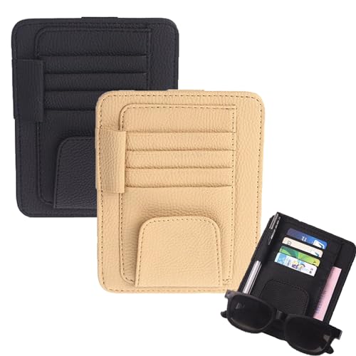 Auto coche Visera para el sol organizador Bolsa,2 pcs Multi-función Del Coche Visera Del Sol...