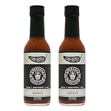 Clark + Hopkins Oaxaca Hot Sauce, Smoky Mezcal Mole Pepper Sauce, Oaxacan Cuisine's Spice and Savory Richness, 7/10 Heat Rating, 5 Ounce (2 Pack)