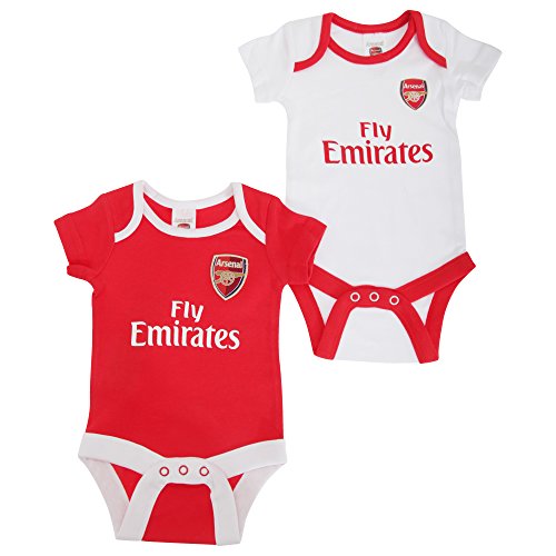 Arsenal FC Authentic EPL Baby Onesies 2 Pack 15/16 (3-6 months)