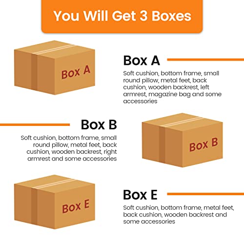 Giantex Sectional Sofa Couch, 3-Seater Modular Sleeper With 5" Thick Cushion, Bolsters, Armrest Magazine Pocket, Metal Legs, Modern Apartment Family Living Room Reception Bedroom Office, Dark Grey #TOP4