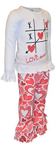Image of Unique Baby Long Sleeve with Ruffle Leggings for Girls Kids Toddler Clothing Set Outfit