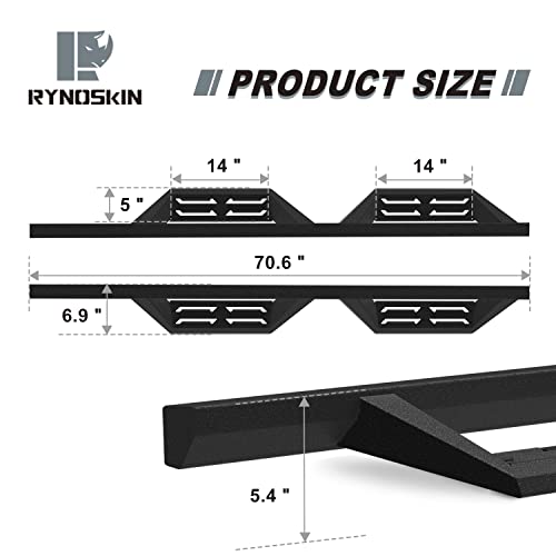 Estribos RYNOSKIN para Jeep Wrangler JL 2018-2026 miniatura 7