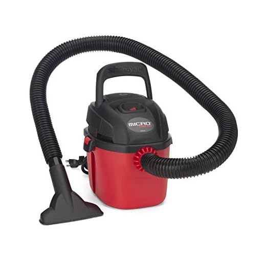 Shop-Vac 2021000 Micro Wet/Dry Vac Portable Compact Micro Vacuum with Collapsible Handle Wall Bracket & Multifunction Accessories Uses Type A Filter Bag & Type MM Foam Sleeve