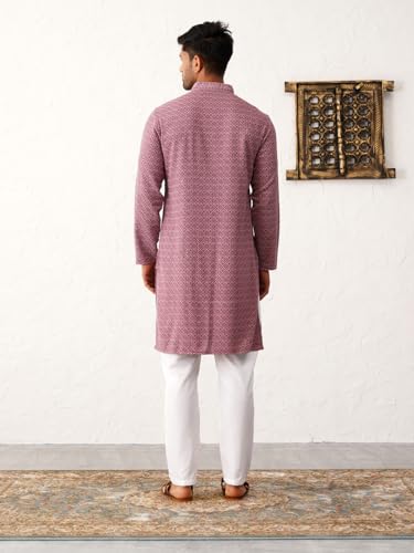 Image of Jompers Rayon Men's Embroidered And Sequence Kurta Pyjama Sets.
