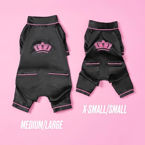 Juicy Couture Silky Satin Pajamas for Dogs and Cats - Black - Extra Small/Small Pet PJs by Juicy Couture - Image 5