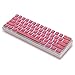 Happy Balls Pudding Keycaps Backlit PBT Keyset Translucent OEM Profile for 61 87 104 108 MX Switches Mechanical Keyboards (Pink Pudding Keycaps)
