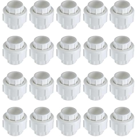 20-Pack 3/4 in. Schedule 40 PVC Unions with O-Ring, Socket-Type Pipe Fittings Cover