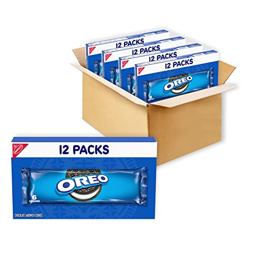 Image of OREO Chocolate Sandwich Cookies, 48 Snack Packs (6 Cookies Per Pack, 4 Boxes)